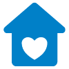 house icon with heart