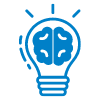 lightbulb icon with brain